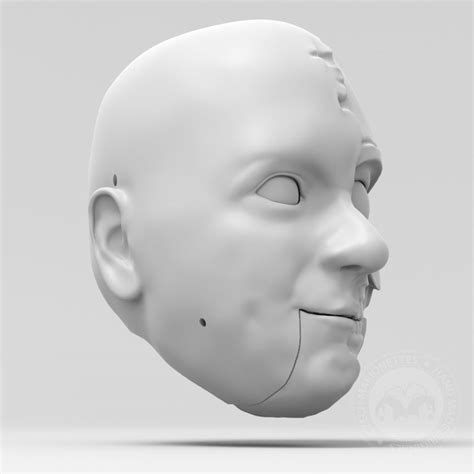 Horror boy, 3D Model head 3D printing for puppet 60cm | Marionettes.cz