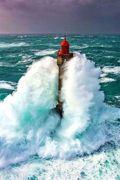 La Jument Lighthouse, Bretagne, France | Lighthouse pictures, Beautiful ...