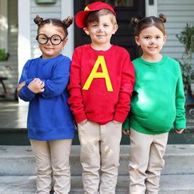 DIY Alvin and the Chipmunks Costume | Primary.com | Sibling halloween ...