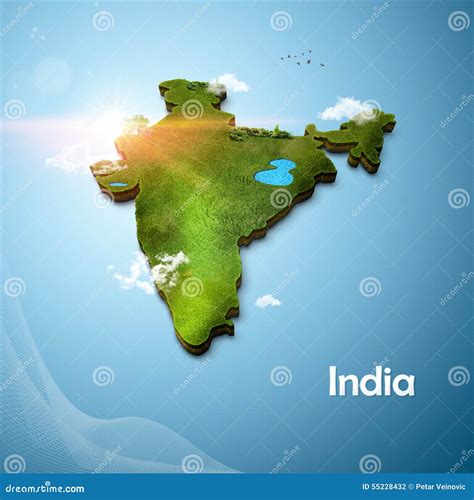 India Map 3d Animation