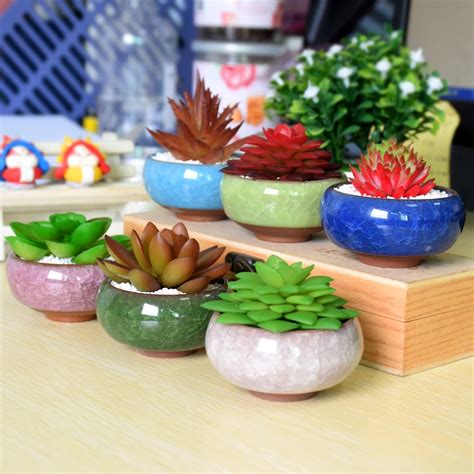 WITUSE Mini Maceta Garden Plants Ceramic Pot Planters Decorative Flower Pots For Flower ...