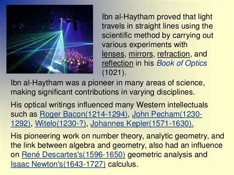 IBN AL-HAYTHAM (THE FATHER OF OPTICS)