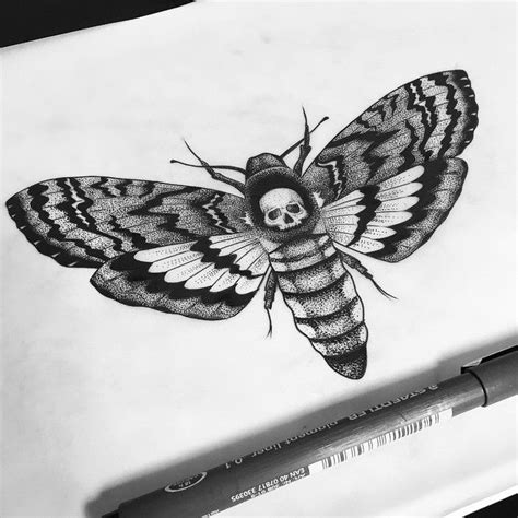 Pin by Sama Al hamdani on Inspiration | Death head moth tattoo, Moth tattoo, Moth tattoo design