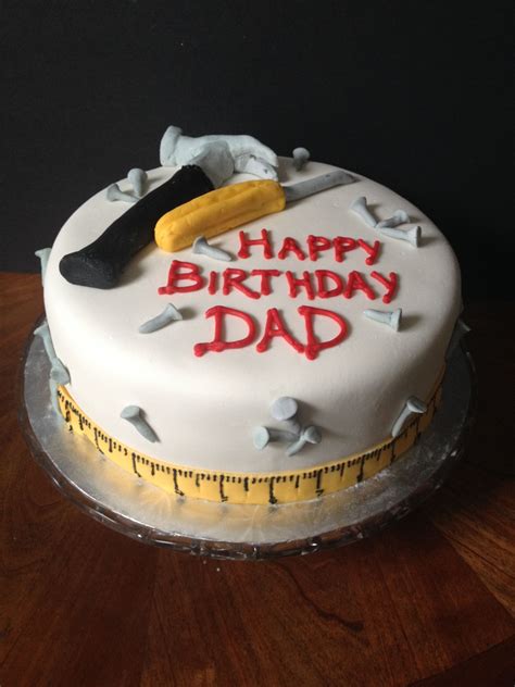 Happy Birthday Dad Cake - birthday card message