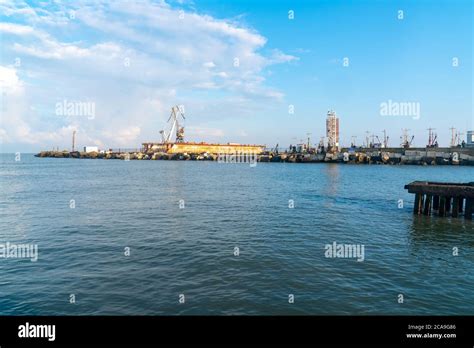 Black Sea coast, Port of Poti, Georgia Stock Photo - Alamy