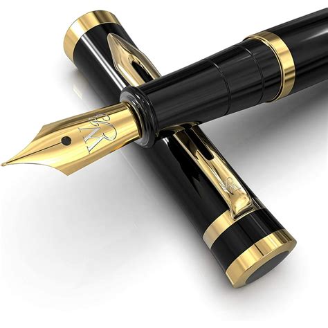 Wordsworth & Black Fountain Pen Set, Medium Nib, Includes 6 Ink ...