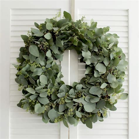 Amazon.com: Fresh Handmade Eucalyptus Wreath – Seeded Eucalyptus - 24 ...