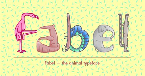 Fabel, the animal alphabet - animal letters made typeable!