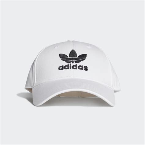 adidas Trefoil Baseball Cap in White and Black | adidas UK