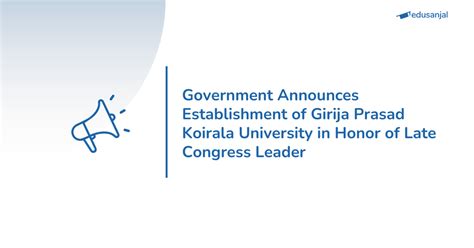 Government Unveils Plans for Girija Prasad Koirala University's ...