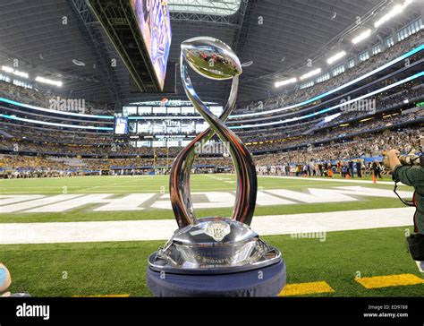 January 01, 2015: The Cotton Bowl trophy in the Goodyear Cotton Bowl ...