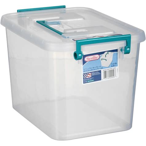 Sterilite 7.2 qt Modular Latch Box, Teal Sachet - Walmart.com - Walmart.com