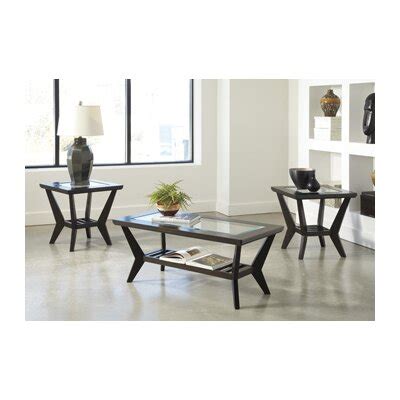 Signature Design by Ashley 3 Piece Coffee Table Set in Brown & Reviews | Wayfair