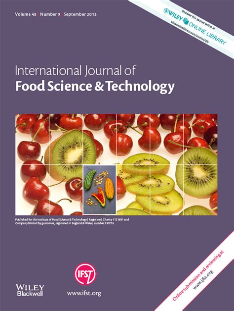 International Journal of Food Science & Technology: Vol 48, No 9