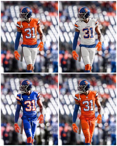 Saw a broncos uniform redesign posted yesterday and found these on ...