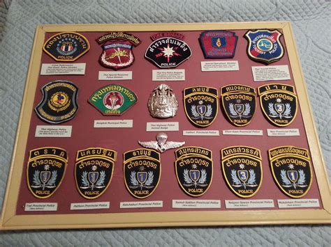 My collection of Thailand Police Patches. Police Patches, Law Enforcement, Porsche Logo ...