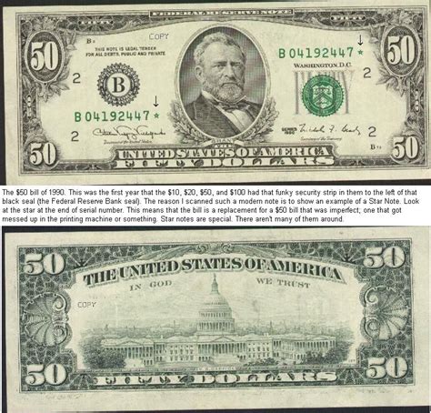 Printable Fake 50 Dollar Bill