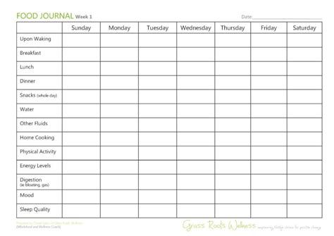 FREE Printable Food and Mood Journal – Yoga Flow | Breathing Space ...