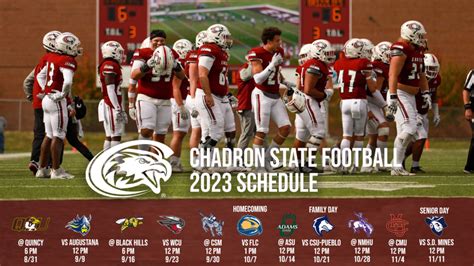 Chadron State announces 2023 football schedule - KOLT – 690 AM and 101.7 FM