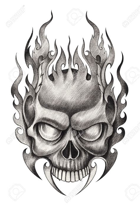 Cool Skull Drawings at PaintingValley.com | Explore collection of Cool Skull Drawings