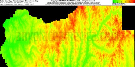 Free Tate County, Mississippi Topo Maps & Elevations