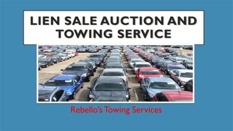 Lien Sale Auction and Towing Service