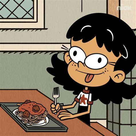 "Eating Spaghetti Stella GIF" – "Eating Spaghetti Stella The Loud House ...