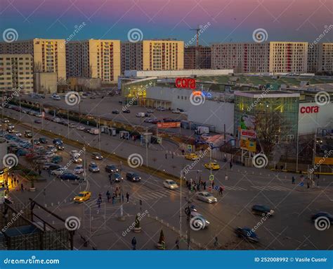 Traffic on Iuliu Maniu Boulevard in Bucharest Editorial Photography - Image of evening ...