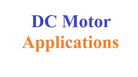 Generation Überlastung Mund application of dc motor Geburt ...