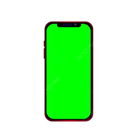 Green Screen Iphone 13 Smartphone With Transparent Background, Green Screen Phone, Green Screen ...