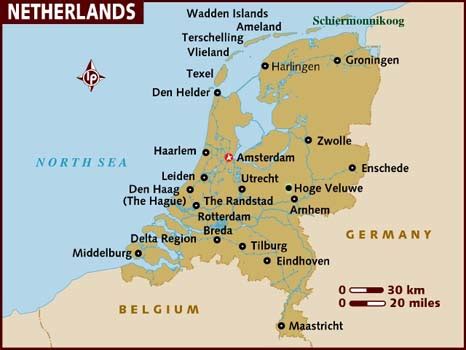 Map of Netherlands