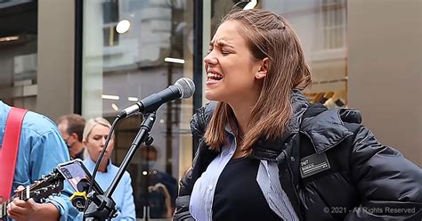 Allie Sherlock sings ‘Shallow’ to warm the hearts of passerby’s – Madly Odd!