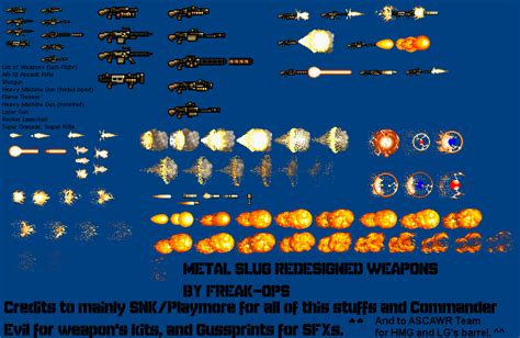 Metal Slug Redesigned Weapons by Freak-Ops on DeviantArt