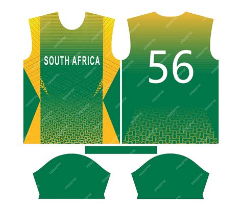 Premium Vector | South africa cricket team sports kid design or south africa cricket jersey design