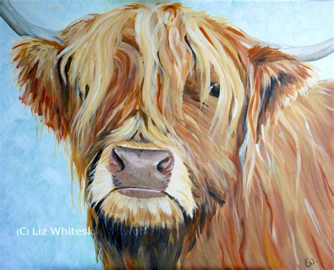 Hildy - Highland Cow. She was my first Highland Cow acrylic painting ...