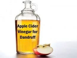 Try using apple vinegar for dandruff to stop a flaky scalp.