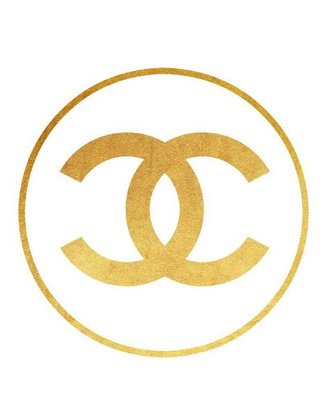 Gold Chanel Logo Coco Chanel Art Gold Print Printable Art | Etsy | Logotipo de chanel ...