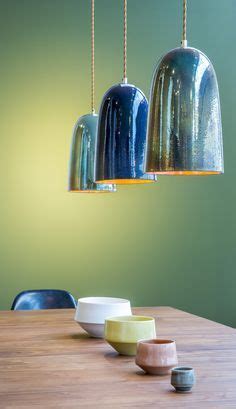 Moonlight Pendant Lamps provide unique lighting to a space, designed by Lyngard Ceramics for the ...