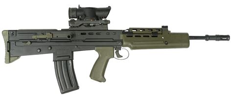 L85A1 rifle with SUSAT sight Gun Vault, Light Machine Gun, Iron Sights ...