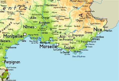 Map South of France | South of France | Pinterest | Maps and France