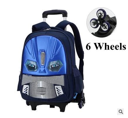 School Rolling backpack for boys School Trolley backpacks wheeled ...