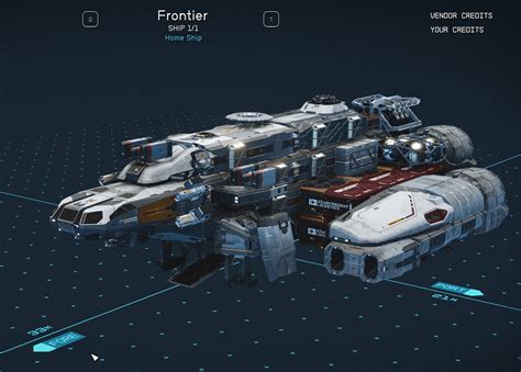 Progression of my frontier into a monstrosity of a hauler : r/Starfield