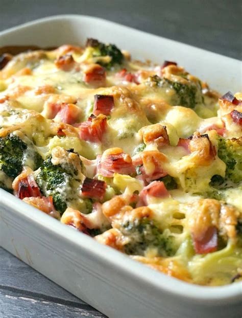 Cheesy Ham Broccoli Casserole - My Gorgeous Recipes