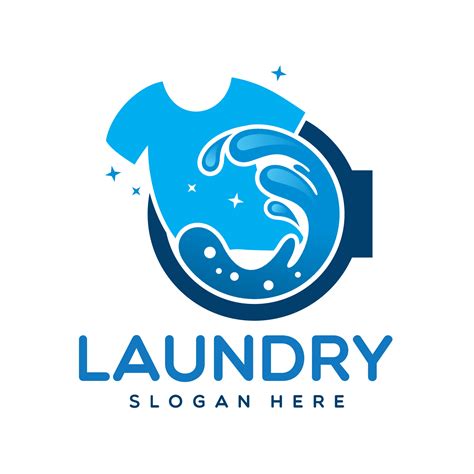 Laundry Logo Design Vector Template, Emblem, Concept Design, Creative ...