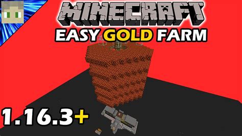 Easy EARLY-GAME GOLD FARM TUTORIAL IN Under 10mins! Minecraft 1.16.3+ Gold Farm - YouTube