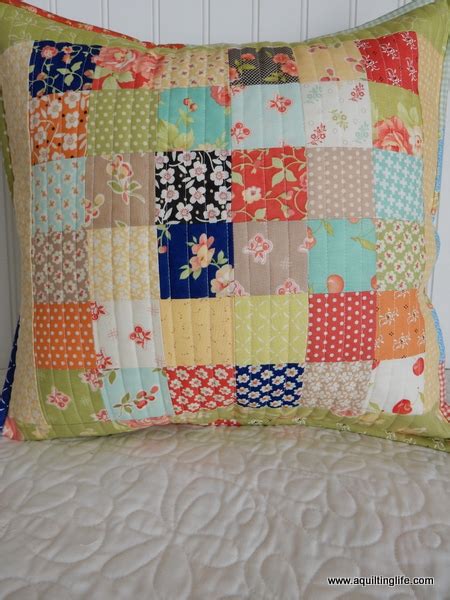 Patchwork Pillow Tutorial - A Quilting Life