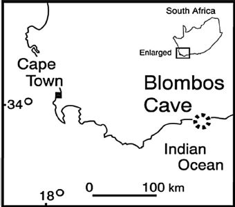 Location of Blombos Cave. | Download Scientific Diagram