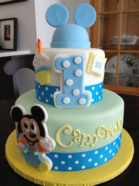 Mickey Mouse 1st Birthday Cake - sherinablognew44