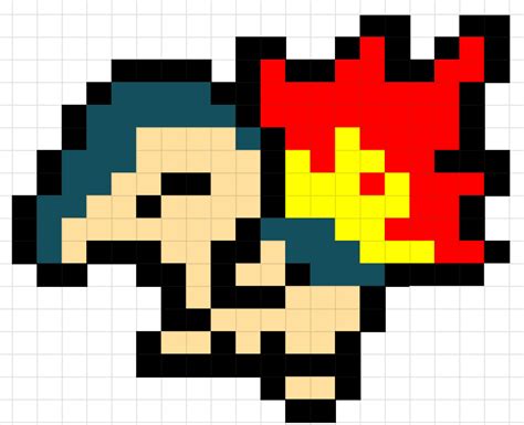 Cyndaquil~Pixel Art (Poketober #1) by Waspwing on DeviantArt