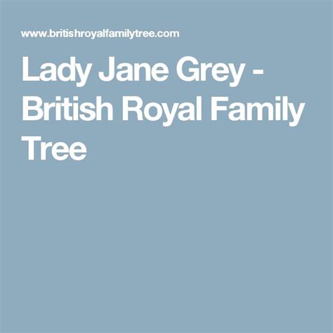 Lady Jane Grey - British Royal Family Tree